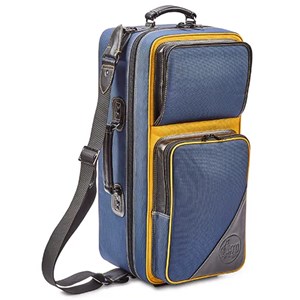 Etui Gard Trumpet Dubbel 4-EHSNB-K Fiberglass, Cordura Marinblå/Gul